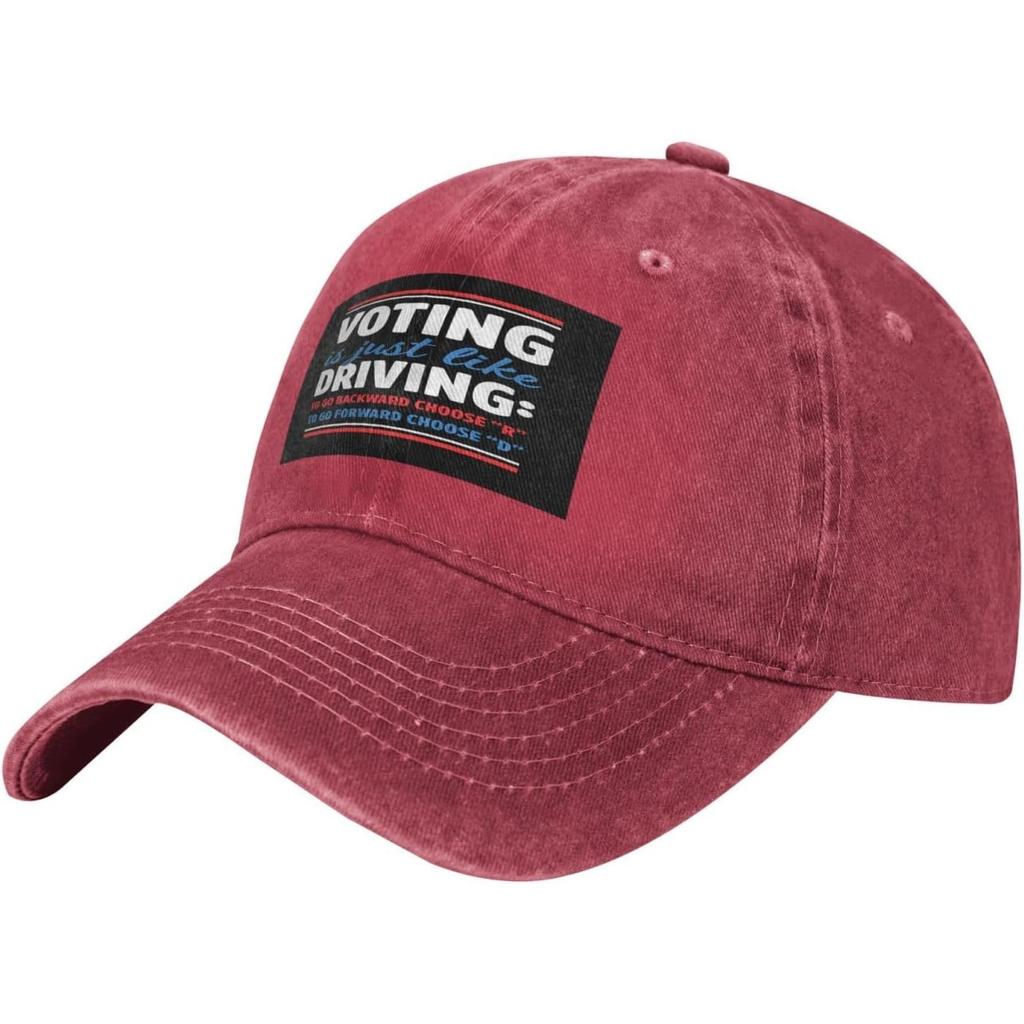 Voting Is Just Like Driving Washed Baseball Cap Cotton Adjustable Low Profile Outdoor Casual Hat