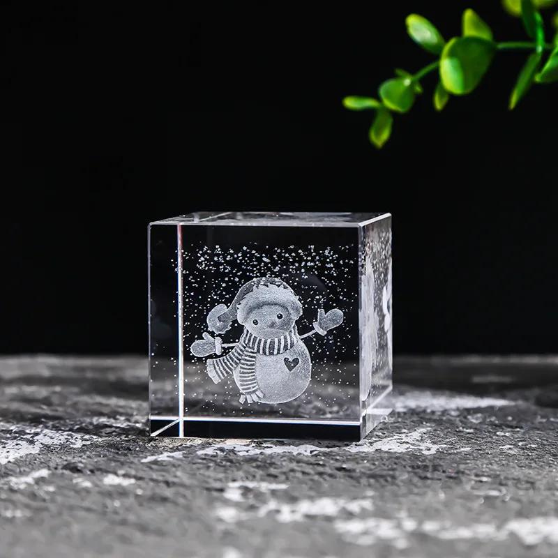 40-80 Crystal Cube Carved Raindrops Moon Solar System Clouds Cube Heart Shaped Desktop Creative Gift Ornaments
