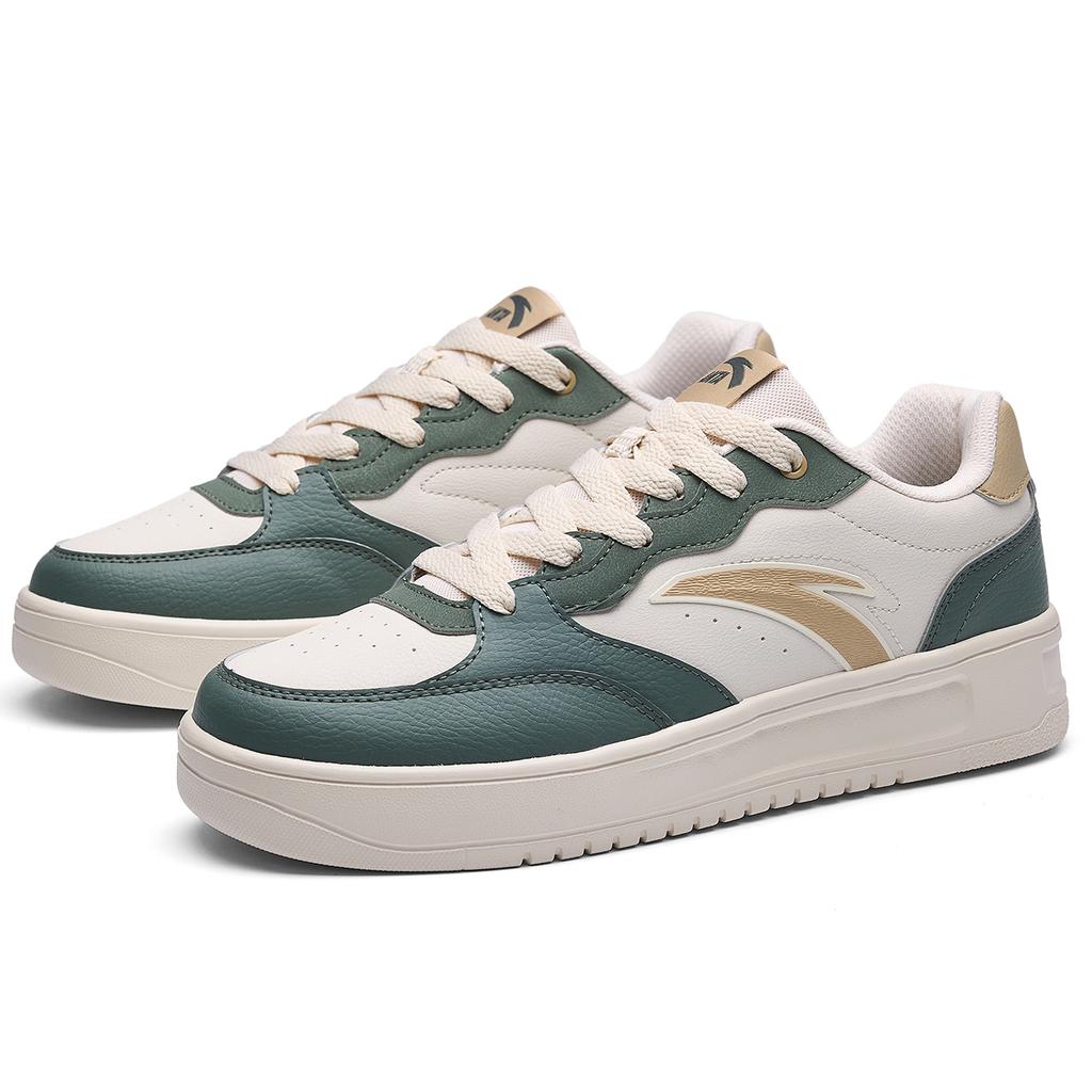 Anta Casual Simple Trendy Versatile Lightweight Slip-Resistant Low-Top Skate Shoes Men sneakers Green Khaki 912628016Q-4
