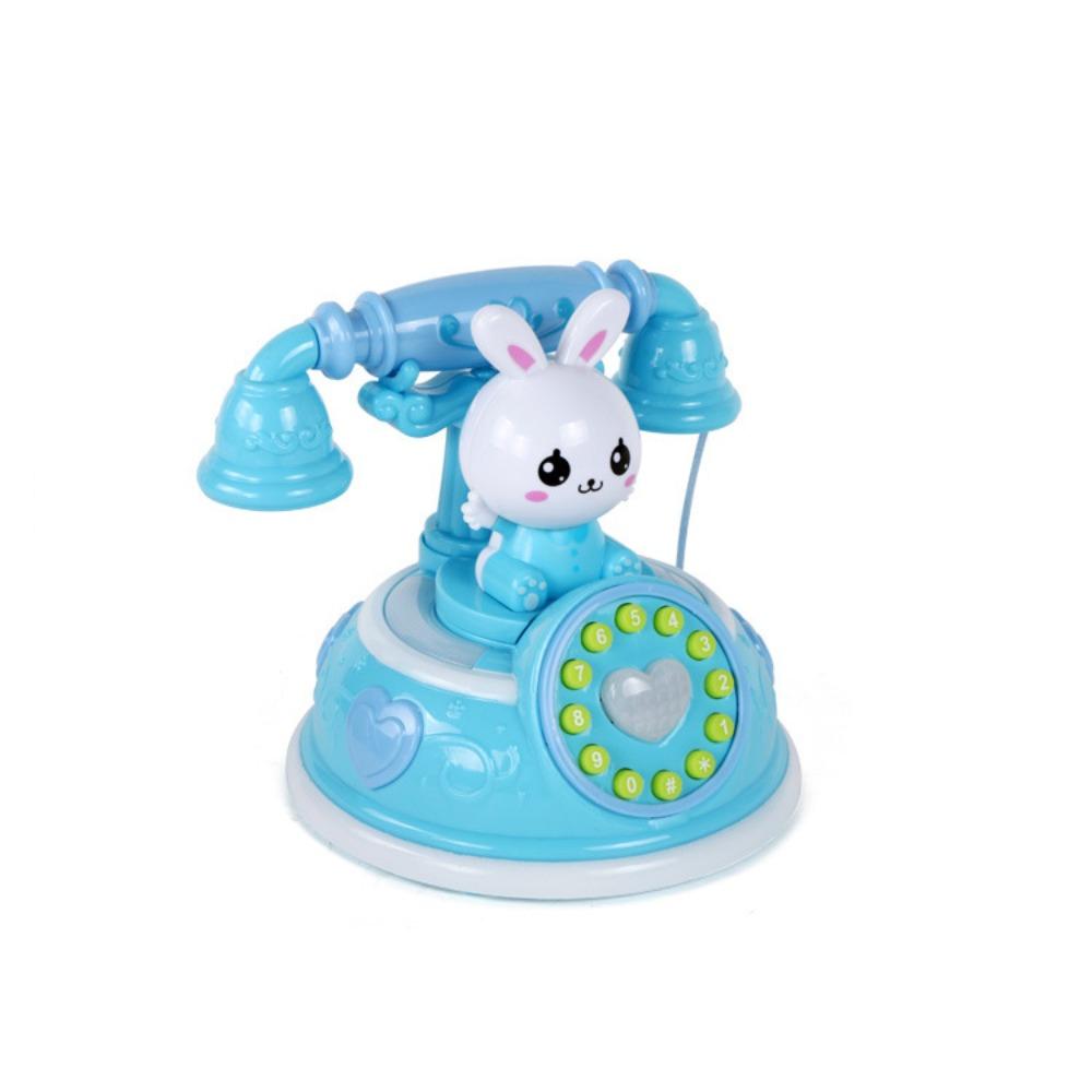 

Мультяшные Огни Звук Детские Обучающие Игрушки Ретро Симуляция Телефон Игрушка для Раннего Развития Детская Игрушка синий