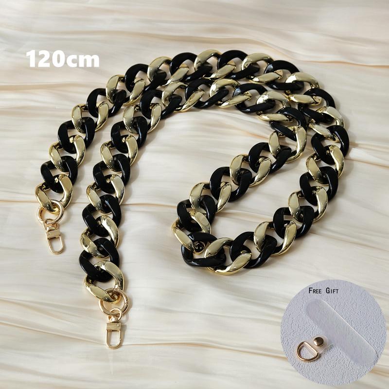 

Новый аксессуар для телефона, цепочка для мобильного телефона, универсальный черный, золотой, черный, золотой, ремешок через плечо для сотового телефона, чехол-цепочка 120CM