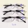 3pcs Stylish Rimless Reading Glasses Frameless Fashionable Presbyopic Readers for Men Women