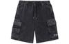 Denim Shorts Men's Black Moderate AKSS075-2