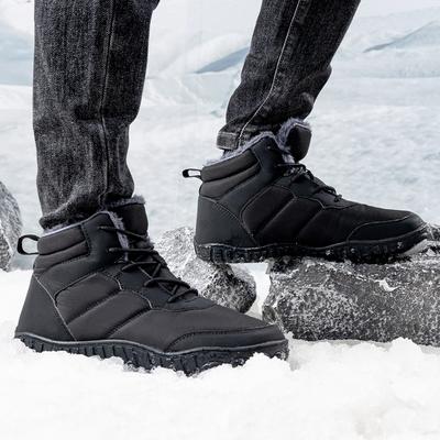 Winter Große Größe Männer Und Frauen Warme Fünf-Finger-Outdoor-Baumwollschuhe Wasserdichte Antikollisions-High-Top-Schneestiefel