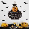 Funny Halloween Pumpkin Door Sign Creative Door Hanging Pendant Pumpkin Hanger Wreath  Atmosphere