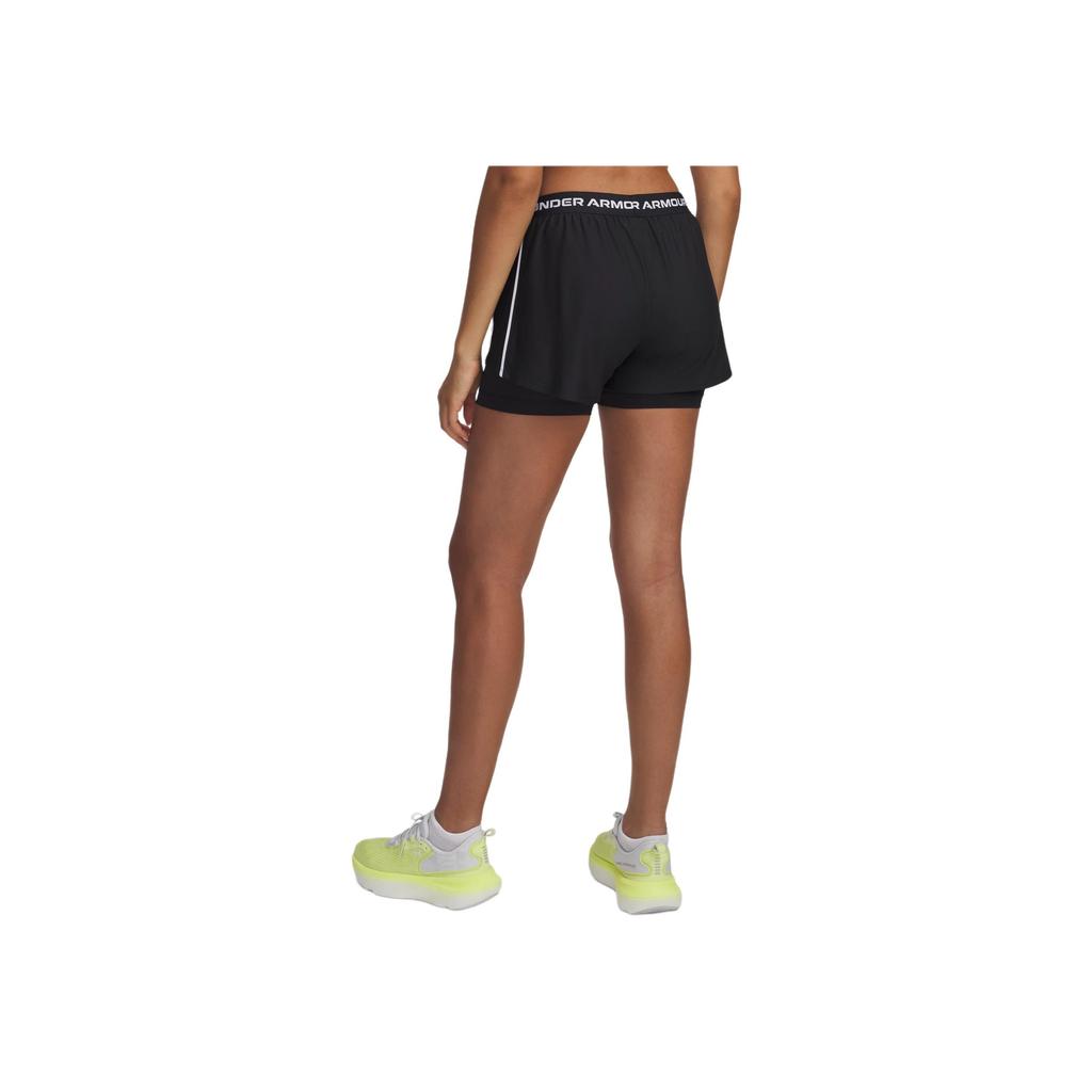 Under Armour Letter Elastic Casual Shorts Women Shorts Black 1389895-001