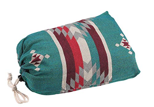 Captain Stag Teppich, Picknickdecke, Matte, 180 x 200 cm, mit Aufbewahrungstasche, Blau, CS Native, UP-2587