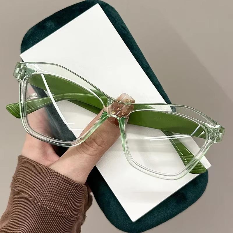 Fashion Cat Eye Anti Blue Light Reading Glasses Men Women Ultra Light Transparent Retro Small Frame Presbyopia Eyeglasses