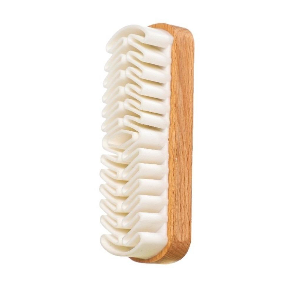 Rubber Suede shoe Brush Nubuck Material Wooden Suede Eraser Soft Stain Removal Care Cleaning Brush for Shoes/Bags/Jacket/Purse