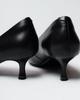 Aiformaria 4140 36 Black Leather Low Heel Shoes