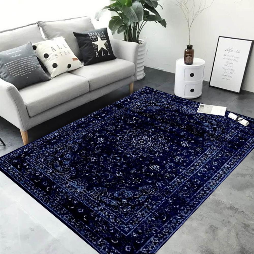 

Purple Vintage Bohemian-style Carpet Luxurious Classic Home Decoration Non-slip Mat Suitable for Bedrooms and Living Rooms 40X60CM