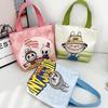 New Labubu Handbag All-match Lunch Portable Handbag Student Snack Girl Tote Bag