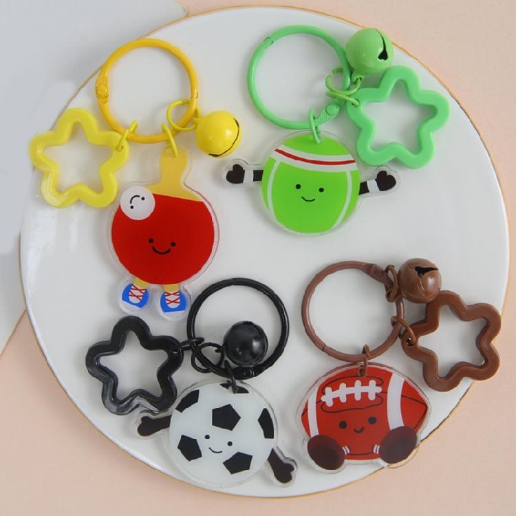 Sportlicher Harz-Schlüsselanhänger Verspieltes Design Mehrzweck-Taschenclip Kreatives DIY-Projekt Robustes Alltagsaccessoire