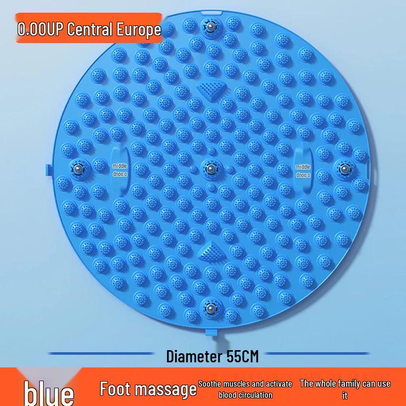 55cm Round Indoor Slow Jogging Acupressure Foot Massage Pad for Sole Meridian and Toe Relief