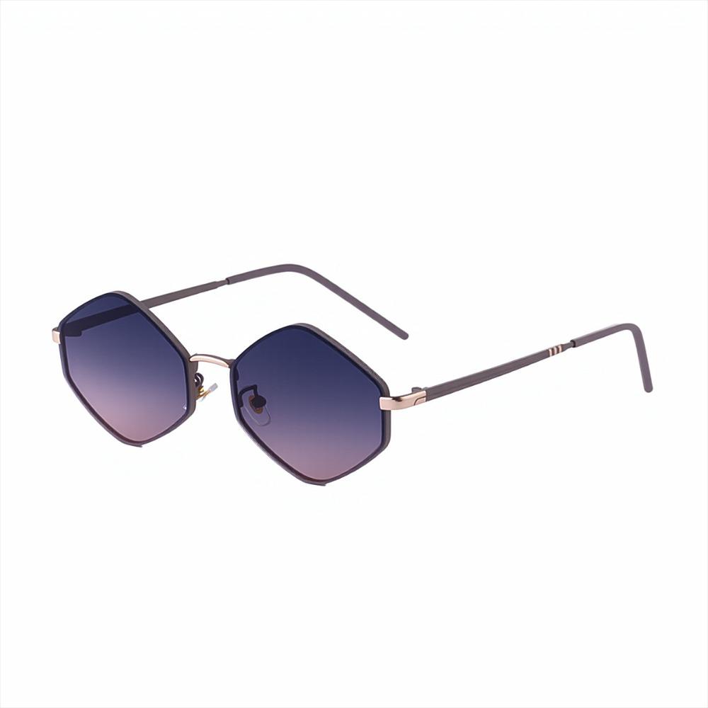 Y2K Sun Glasses Metal Frame Shades Eyewear Classic Polygon Sunglasses  Driving