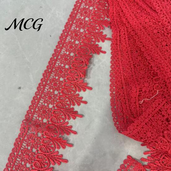 Decorative Lace for Sewing 1.4 Yards Floral Trim, 9.5cm Wide Ribbon, Craft Ribbon Crafts Edging Wedding Dress Embellishment, DIY Sewing, Gift