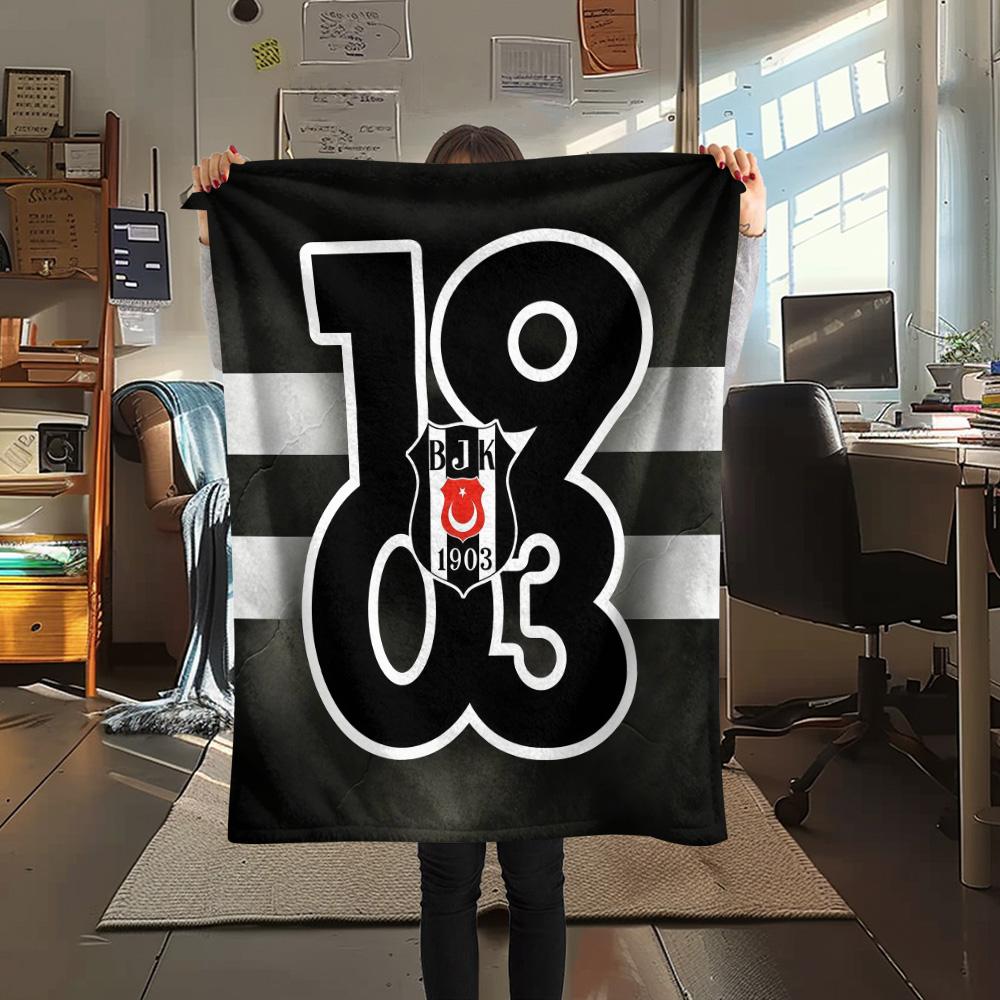 BJK Flannel Blanket, High quality Comfortable for All Seasons, Home Decor, Warmth and Comfort