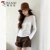 Women's Embroidered Long-Sleeve T-Shirt