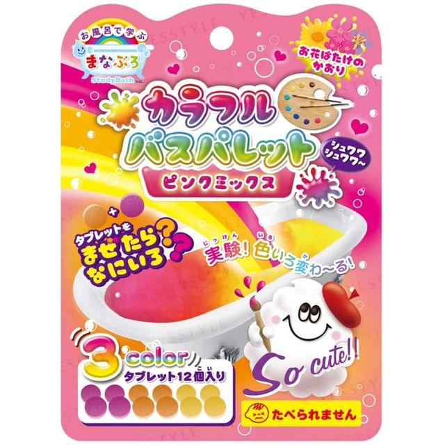 MANABURO - Красочная палитра для ванны Розовый микс 12 pcs