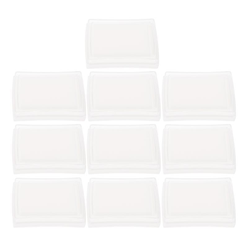 

10Pcs Blank Stamp Pads High Density Sponge Ink Pads Washable Diy Craft Tools Fingerprint Stamps For Wood Paper Scrapbooking 7.7x5.3cm