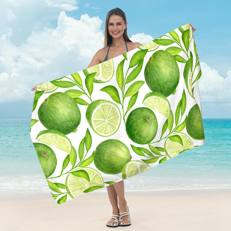 Ultrafine Microfiber Beach Towel Adults Quick-Dry Swim With Digital Print Lightweight Absorbent Bath Pool Sea Travel Yoga