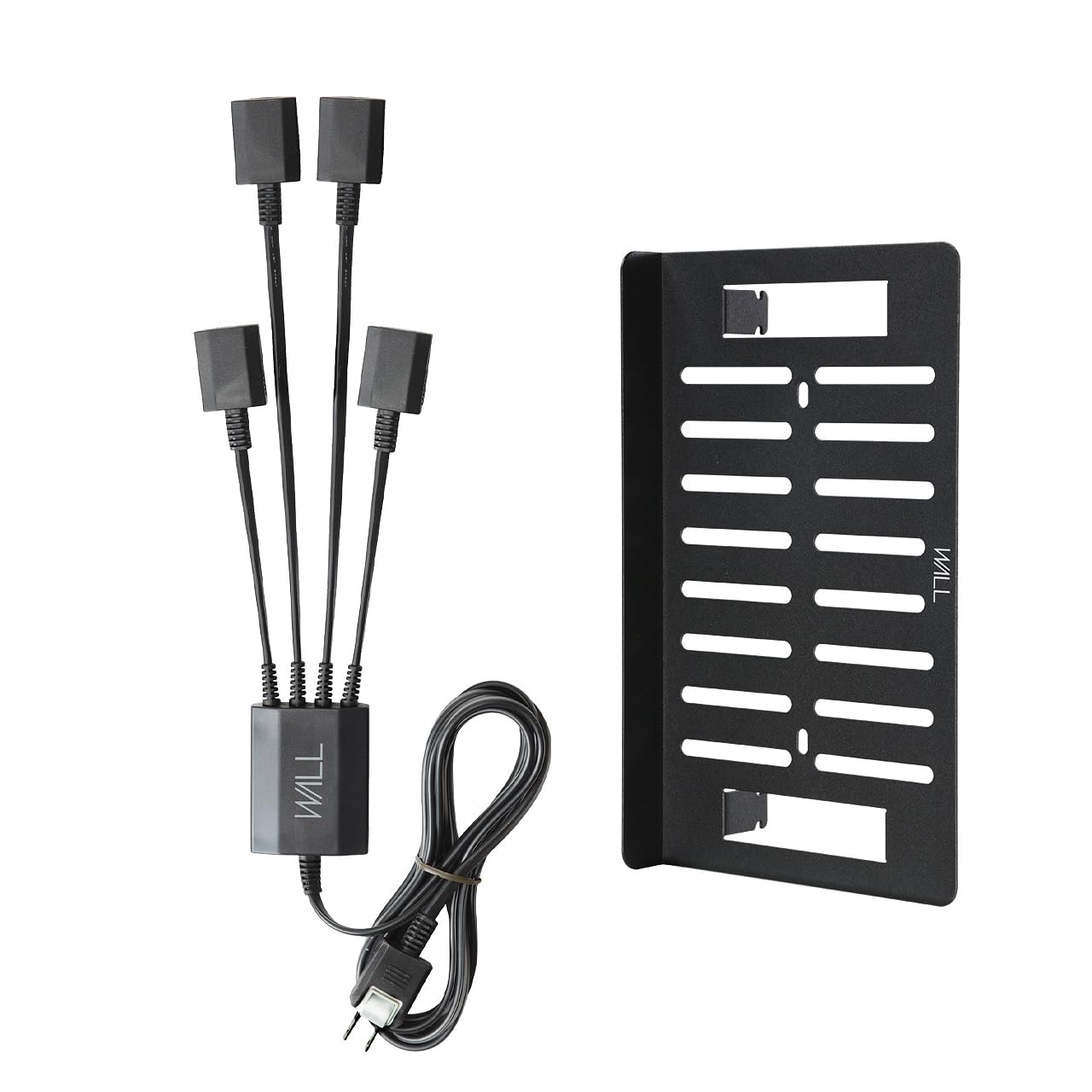 

EQUALS WALL TV Stand Compatible with A2 Smart Power Tap Power Tap Plate Set Cord Storage Rear Storage Clean Wiring Magnet Included Black + чорний