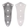 Replacement Control Plate for Jazz Bass Silver Black Delicate Finish Guitar, Engraving,