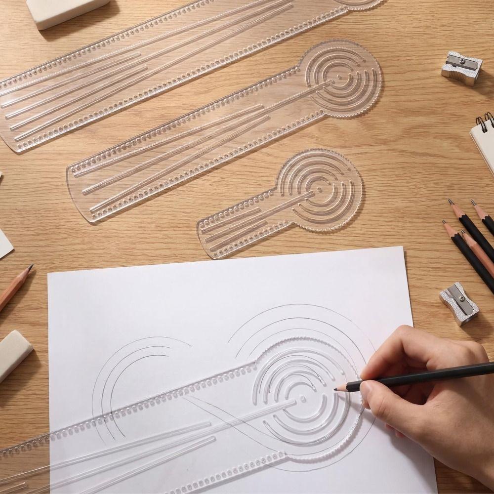 Acrylic Mandala Drawing Stencil Reusable Drawing Template Dot Art Circle Maker Art Design