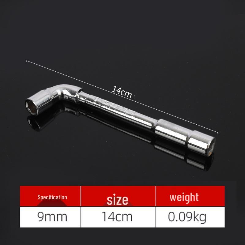 Perforated L-Shaped Hex Deep Socket Wrench for Auto Repair
