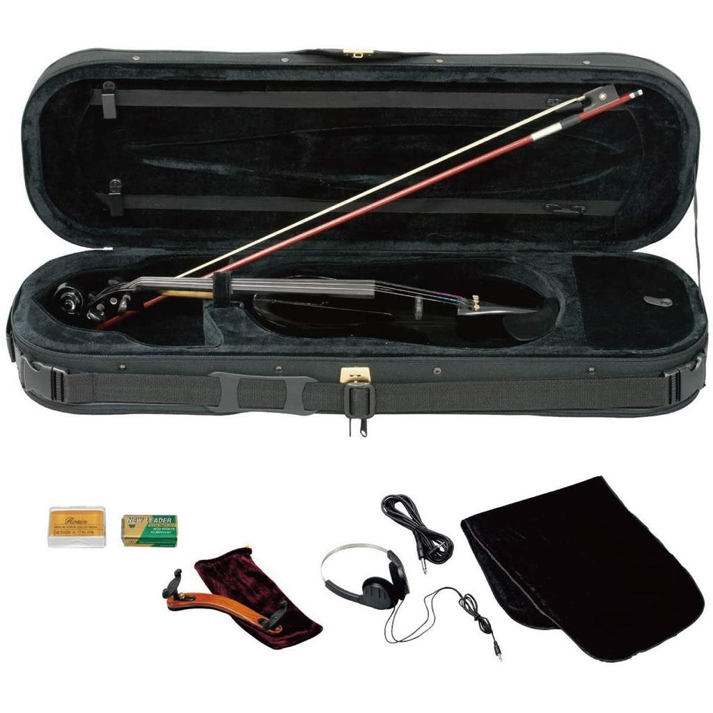 kikutani Electric Violin Set Size 4/4 ESV-380 S-BLK [ ]