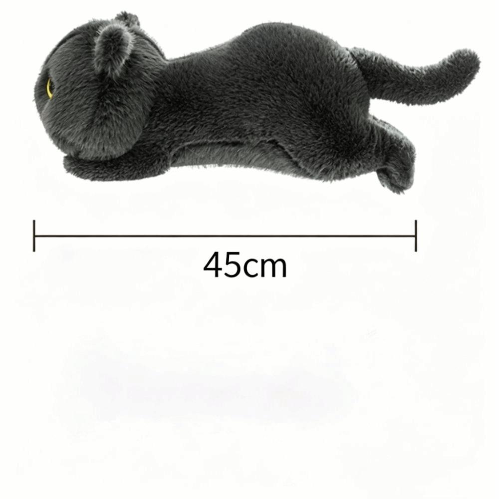 Ins Style Black Cat Plush Toy Super Soft Cat Stuffed Toy Gift Idea Cat Plush Doll Birthday Gifts