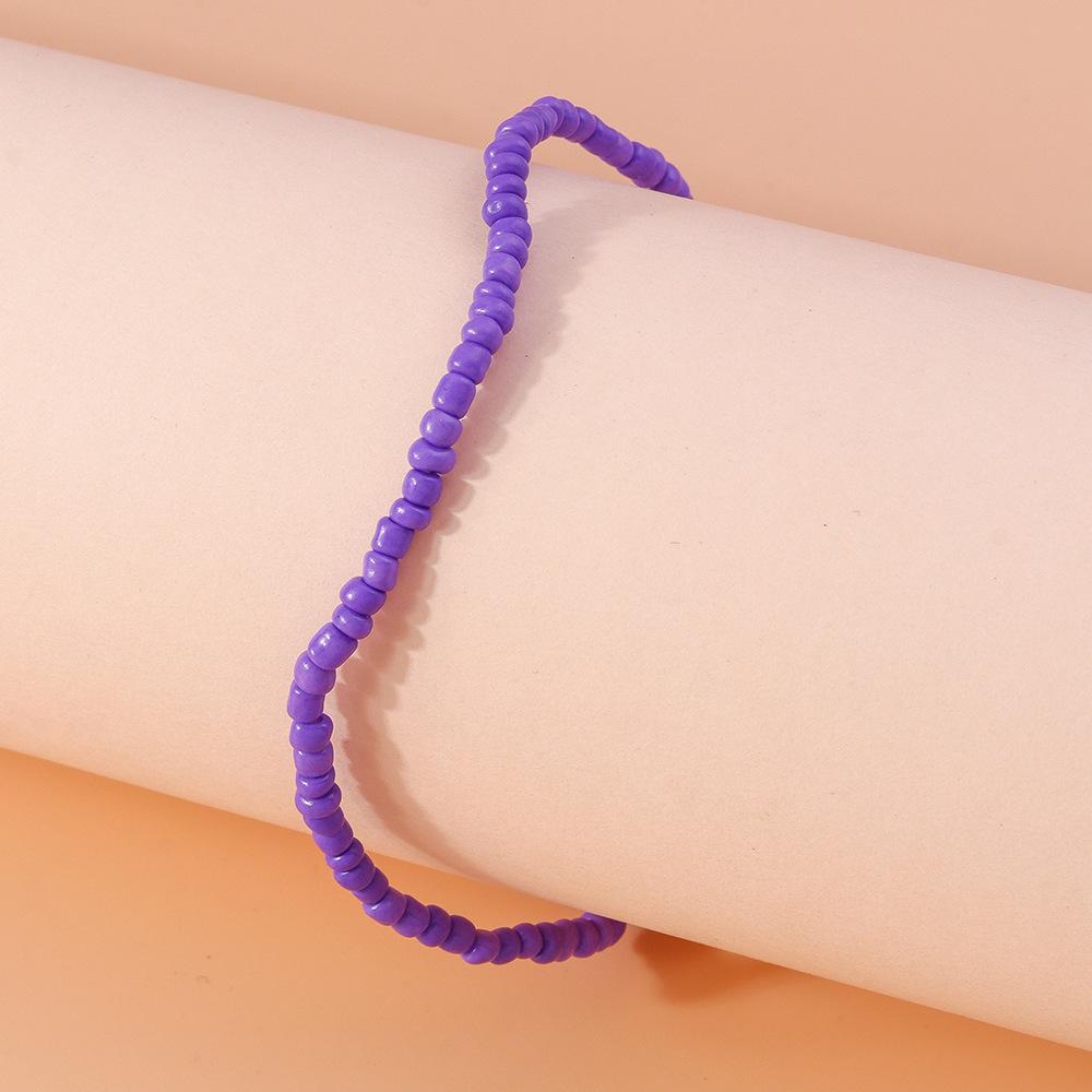 Summer Bohemian Rice Bead Anklet - Fresh European & American Beach Style