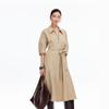 Veromoda Autumn 2025 Five-Point Sleeve Lapel Tie Solid Long Dress