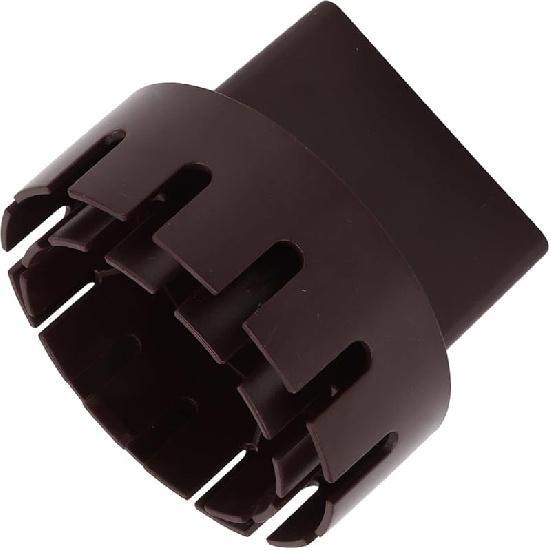 Rain Gutter Downspout Adapter, Plastic Drain Downspout Extender Connector Flexible Drain Adapter Replacement Downpipe Converter Connector with Screws Brown S