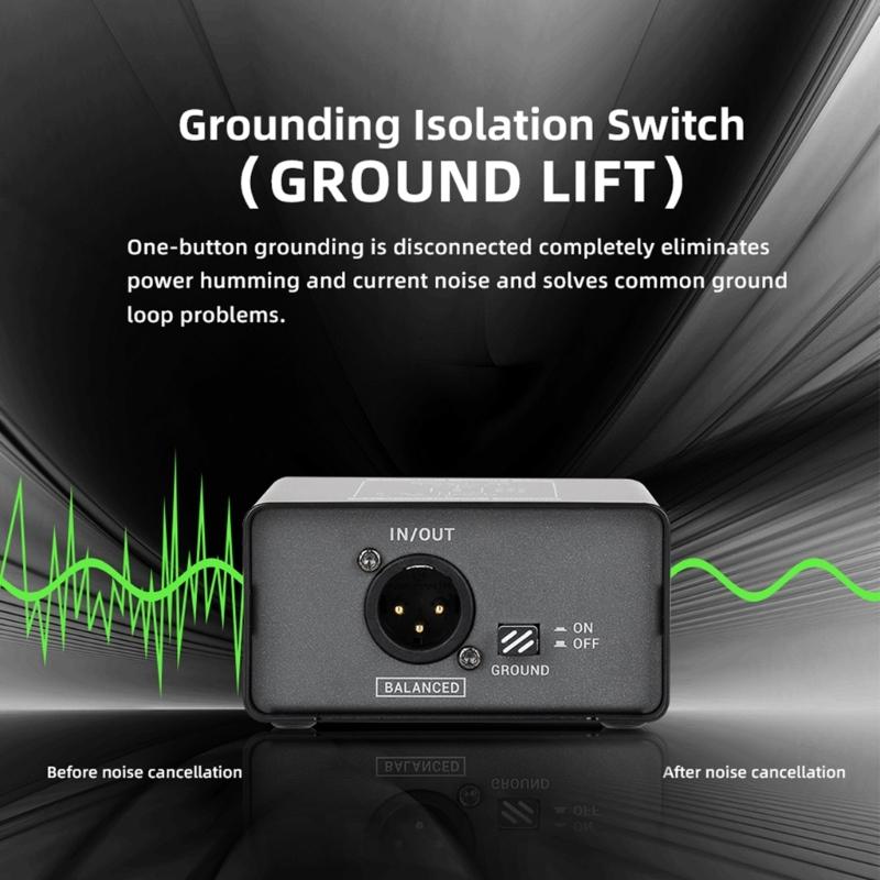 Sound Isolation Device Ground Looping Noise Isolators Effective Noise Reductions for Professional Recording Studios