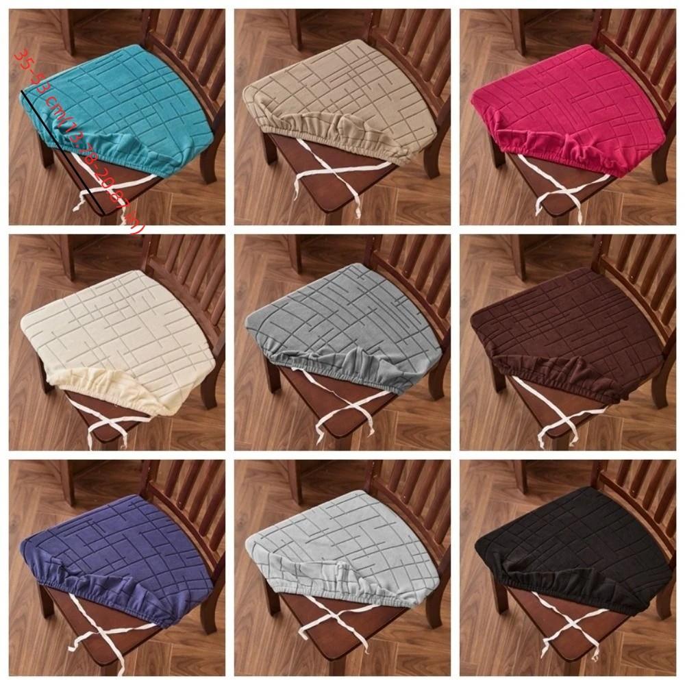 Non-Slip Chair Cushion Cover Anti-dirty Seat Protector Minimalist Jacquard Chair Slipcover  Holiday