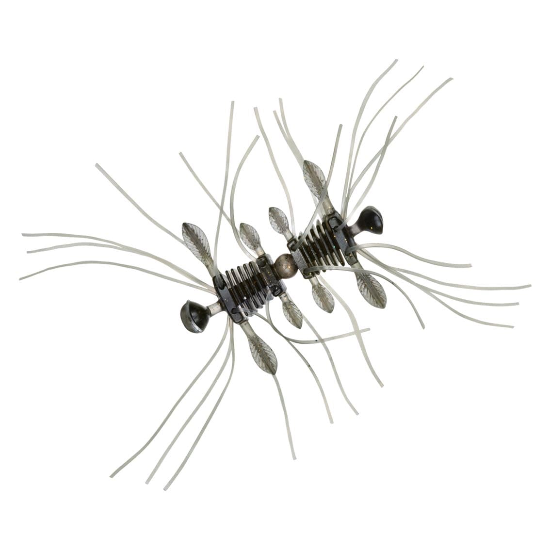 Daiwa червь для басса STEEZ Quad Force Светло-черный