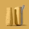 New Macaron Color Five-Fold Ultra-Light Sun Protection Compact Mini Umbrella with Buckle Handle
