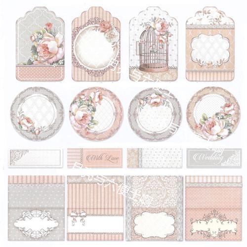 

33Pcs/Pack Vintage Wedding Sticker DIY Craft Scrapbooking Album Junk Journal Decorative Stickers