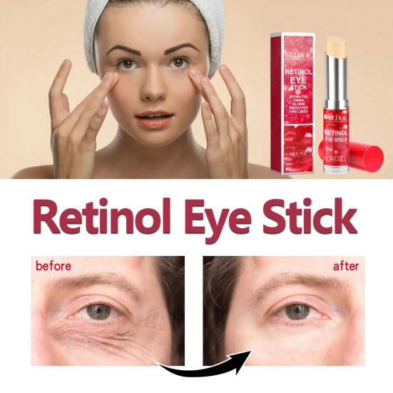 EELHOE Retinol Eye Stick Renewing & Firming Under Eye Balm for Dark Circles, Puffiness, Fine Lines & Wrinkles Travel Essentials for On-the-go Use