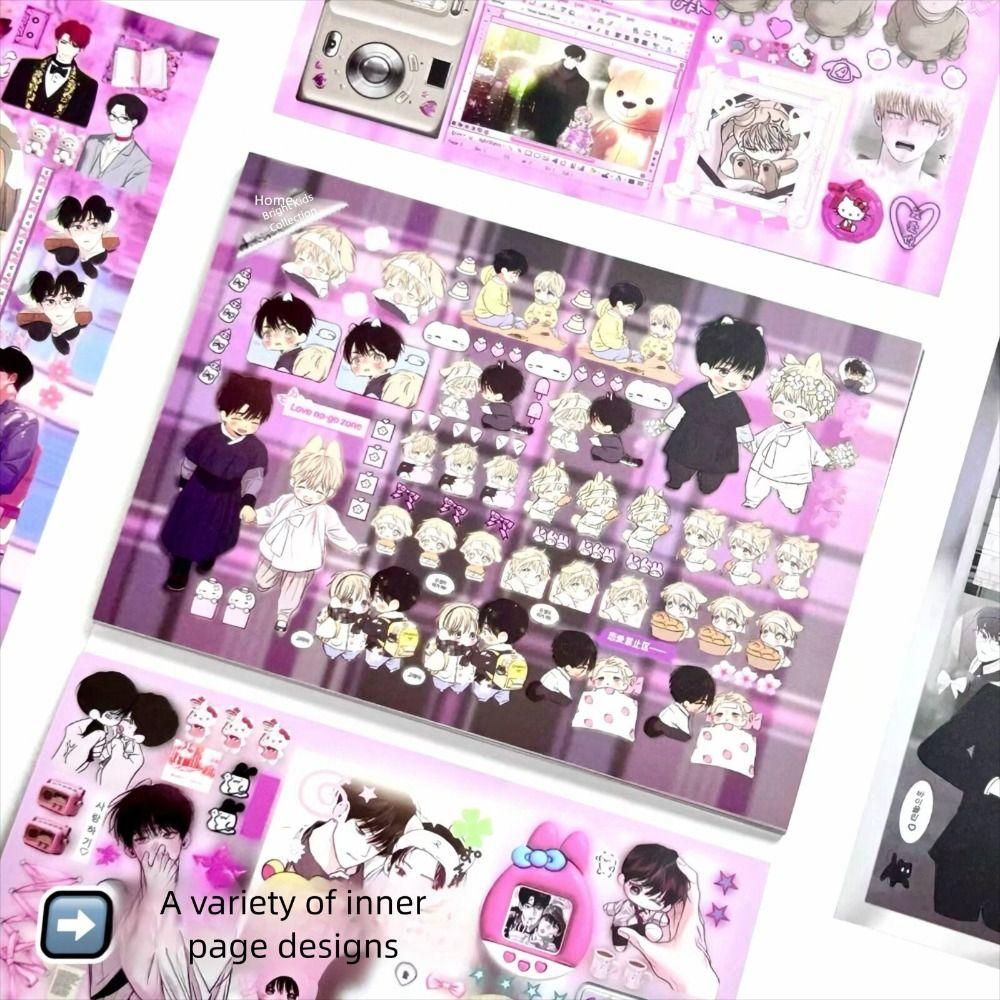 DIY Sticker Book 30 Pages Scrapbook Sticker Creative Diary Sticker Stationery Supplies