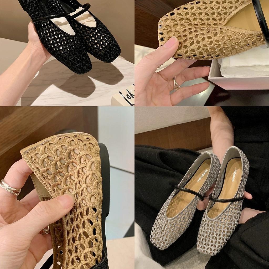 2025 New Casual Soft-soled Sandals Women's Flat-soled Summer Fashion Hollow Jelly Shoes Shallow Plastic Single Shoes Sand Reality
