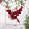 Flocked Candy Cane Decorative Flocked Christmas Ornament Holiday Hanging Decoration Christmas Themed Christmas Tree Decoration