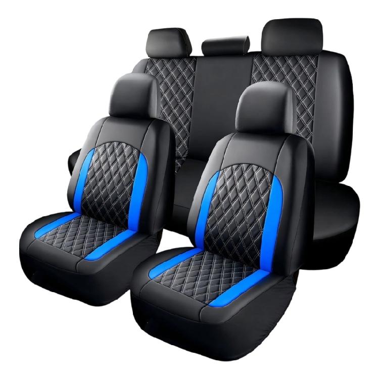 Coprisedili Auto Trapuntati a Diamante Universali Proteggi Cuscino 2/4/9 Pezzi Pelle PU Premium Per Berlina SUV Uso Stagione Unica
