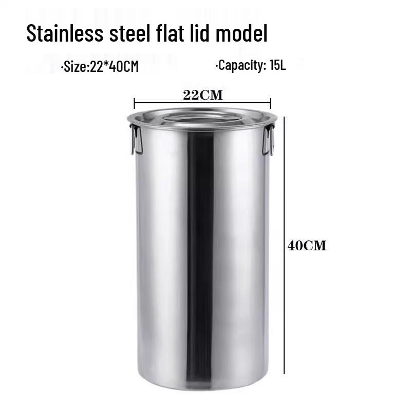 

Stainless Steel Multi-Purpose Storage Bucket with Lid