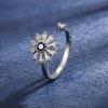 Hot-Selling Copper Gold-Plated Ring for Women Korean Style Flower Girl Hand Jewelry Dopamine Hot Sale