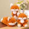 Cute Fox Plush Toy Desk Companion With Soft Pp Cotton For Office Decor And Gift