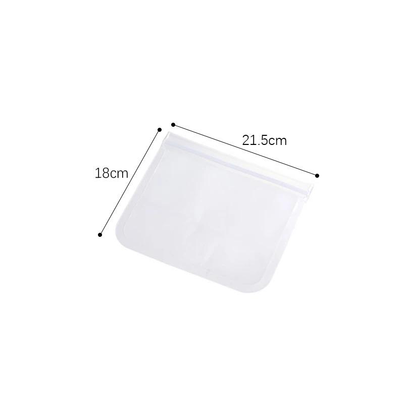 Silicone Food Storage Bag Reusable Stand Up Zip Shut Bag Sealed Leakproof Containers Fresh Bag Food Storage Bag Fresh Wrap(S/M/L/XL)