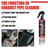 120ml Car Motorcycle Exhaust Pipe Rust Remover Exhaust Pipe Cleaner Agent with Rubber Gloves Brush Auto Maintenance Tool Set