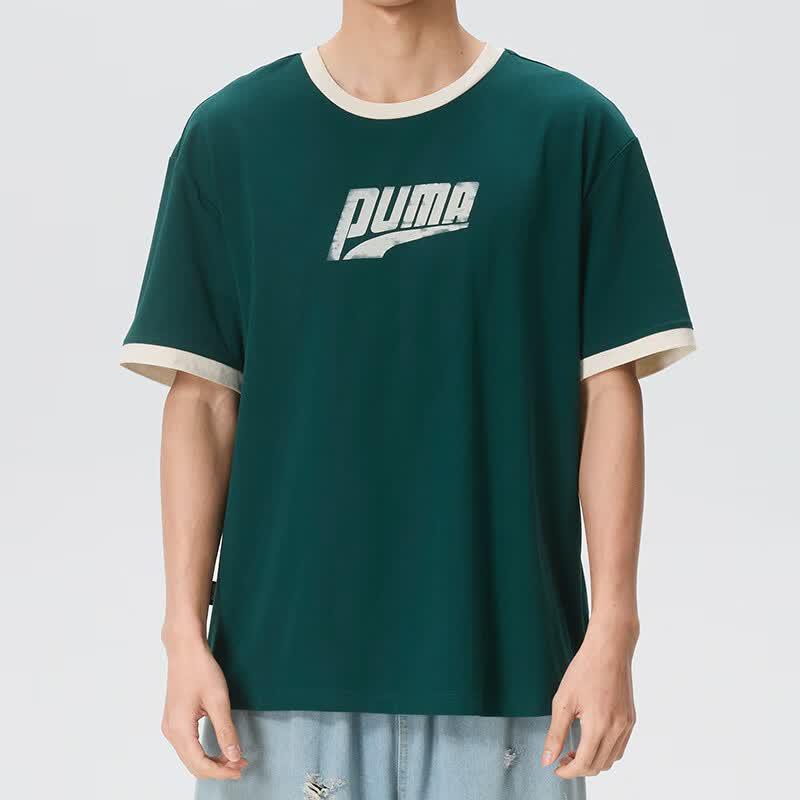 PUMA Unisex Summer Sport Lifestyle Short Sleeve T-Shirt 636294-41 M